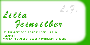 lilla feinsilber business card